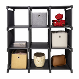 Clothing & Wardrobe Storage: Storage Organizer, 9 Cubes, Wardrobe Closet Storage Shelves