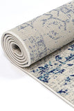 Floor Rugs: delicate-audrey-ivory-navy-rug 160x230