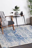 Floor Rugs: delicate-audrey-ivory-navy-rug 160x230