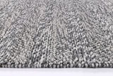 Harlow Ringlets Charcoal Wool Blend Rug 240x330