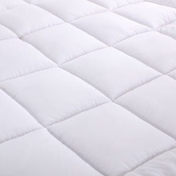Mattress Toppers: bamboo cotton fitted mattress topper king single
