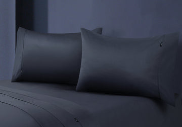 Bed Sheets: 1000tc egyptian cotton pillowcase pair charcoal