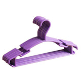 10pcs Small Plastic Clothes Hangers Mini Coat Hanger Set for Wardrobe Storage - Pink