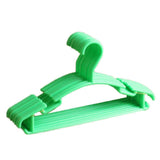 10pcs Small Plastic Clothes Hangers Mini Coat Hanger Set for Wardrobe Storage - Yellow