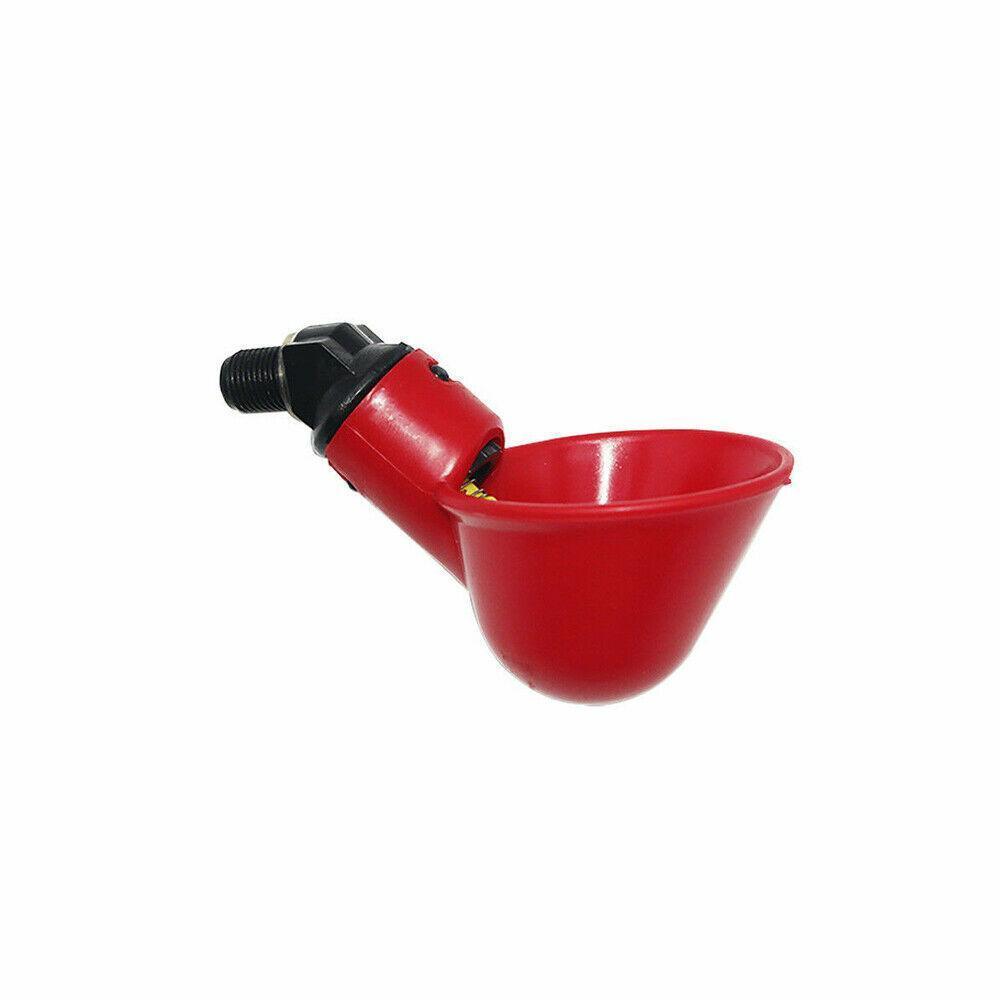 Cat Bowls, Feeders & Waterers: 10 Pcs Automatic Poultry Waterer Cups for Chickens & Birds