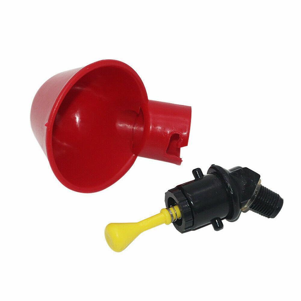 Cat Bowls, Feeders & Waterers: 10 Pcs Automatic Poultry Waterer Cups for Chickens & Birds