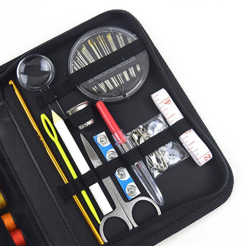 Clothing & Wardrobe Storage: 128Pcs Portable Sewing Kit Home Travel Emergency Professional Sewing Set