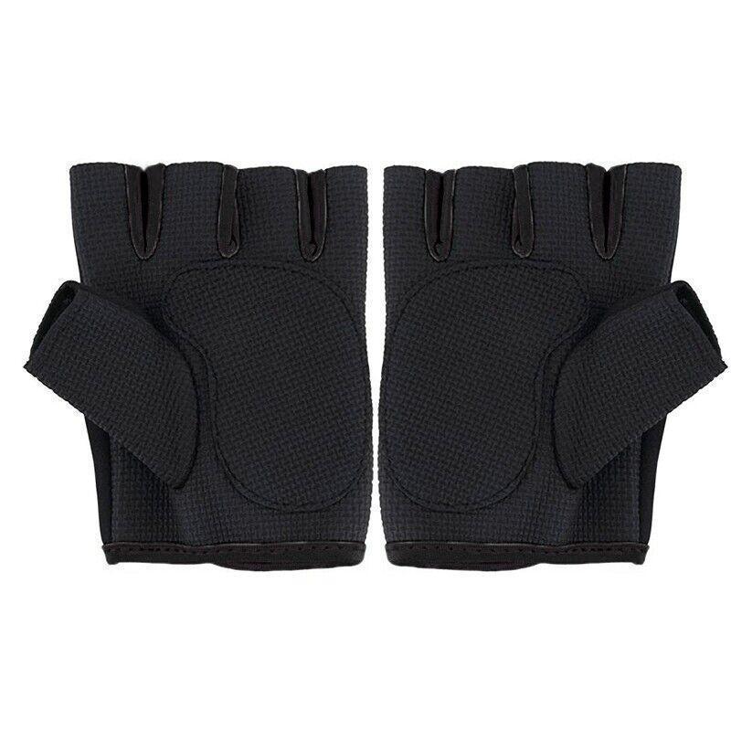 Weightlifting Gloves & Hand Supports: M Size Sports Gloves Weight Lifting Exercise Training Workout Bike Riding Men Women - Black+Pink