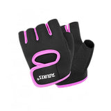 Weightlifting Gloves & Hand Supports: L Size Aolikes Sports Gloves Weight Lifting Exercise Training Workout Bike Riding - Black+Grey