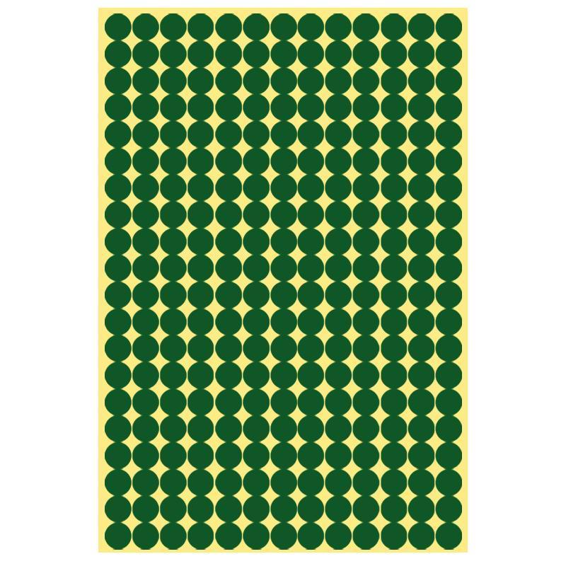 Labels: 8/13/25/50mm Colour Sticker Dots Adhesive Round Labels Circular Scrapbooking Green - 13mm 132 Dots - 1 Sheet