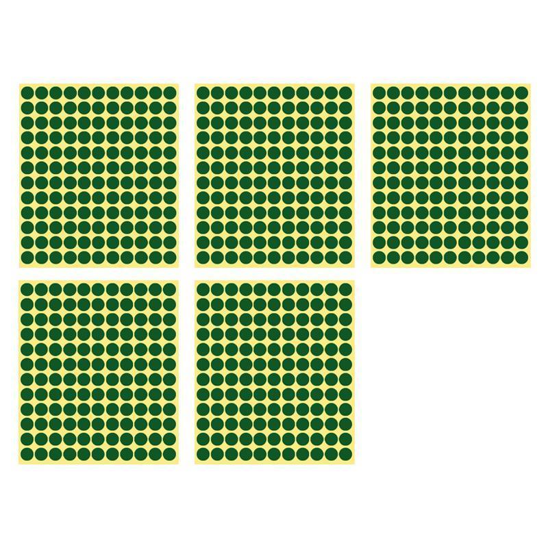 Labels: 8/13/25/50mm Colour Sticker Dots Adhesive Round Labels Circular Scrapbooking Green - 13mm 132 Dots - 1 Sheet