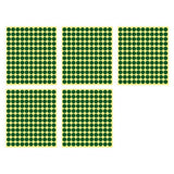 8/13/25/50mm Colour Sticker Dots Adhesive Round Labels Circular Scrapbooking Green - 13mm 132 Dots - 1 Sheet