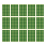 8/13/25/50mm Colour Sticker Dots Adhesive Round Labels Circular Scrapbooking Green - 13mm 132 Dots - 1 Sheet