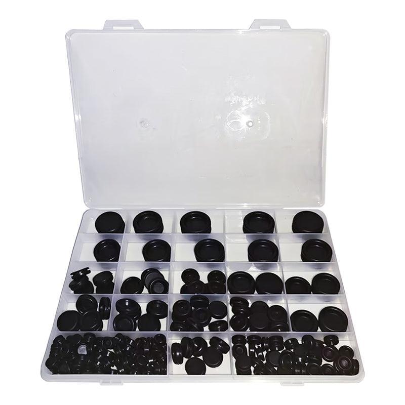 Automotive Repair & Speciality Tools: 200 Pcs Auto Rubber Grommet Assortment Set Fastener Kit Blanking 7 Popular Sizes