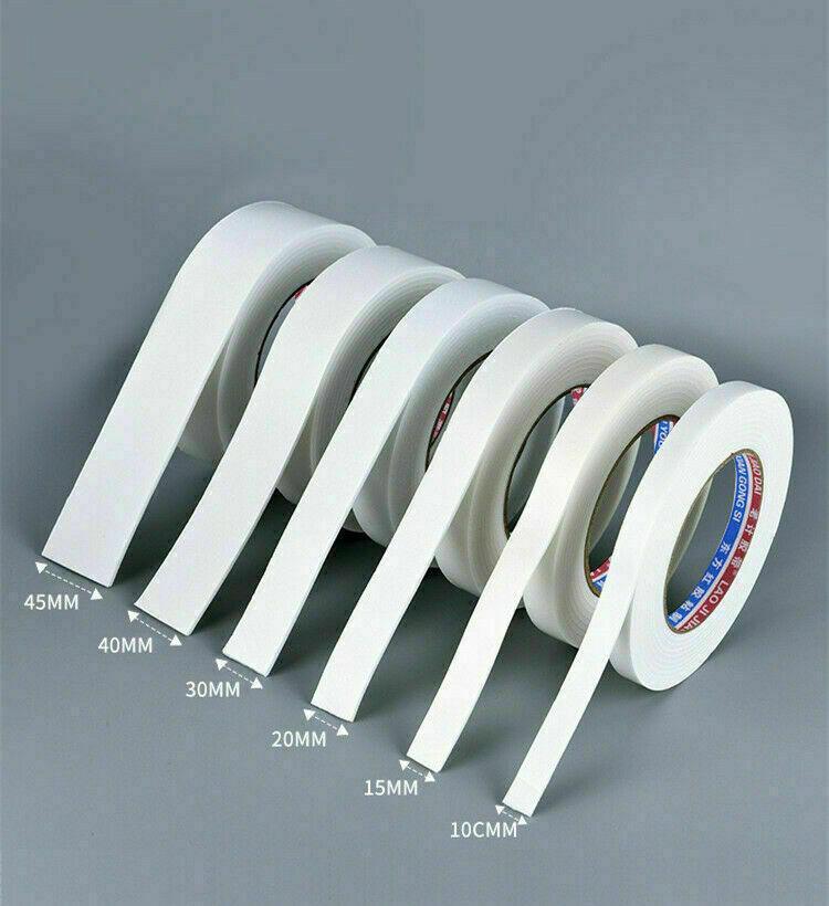 Tape: Double Sided White Pe Foam Sticky Tape Mounting Diy Craft Strong Adhesive 2.5M - 15mm*2.5m
