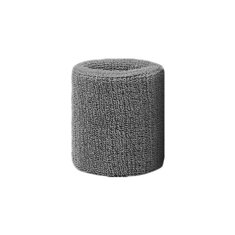 Supports & Braces: Sport Cotton Wristband Wrist Band Sweatband Sweat Training Tennis Gym Yoga - Grey