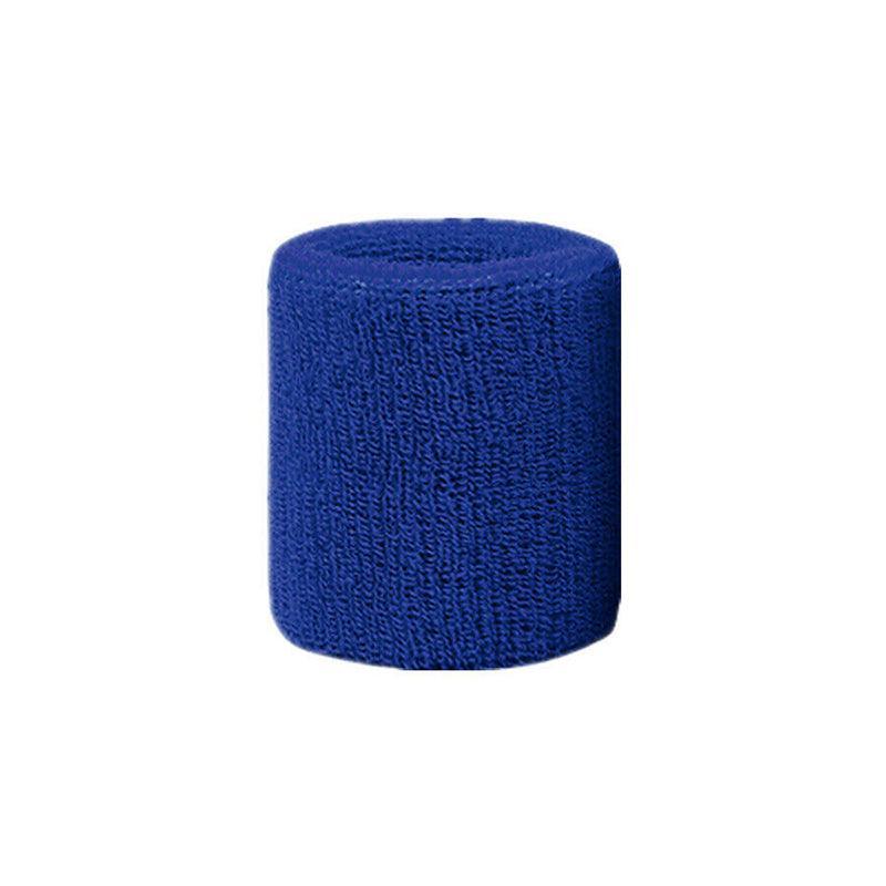 Supports & Braces: Sport Cotton Wristband Wrist Band Sweatband Sweat Training Tennis Gym Yoga - Blue Gray