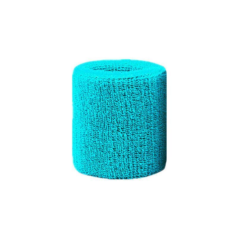 Supports & Braces: Sport Cotton Wristband Wrist Band Sweatband Sweat Training Tennis Gym Yoga - Blue Gray