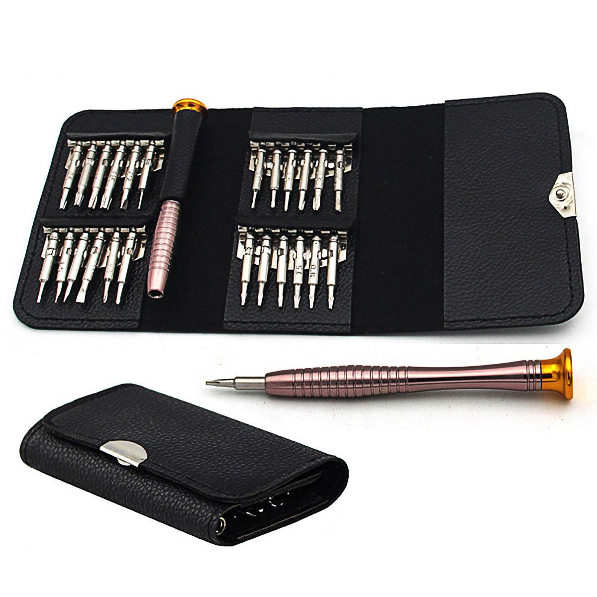 Screwdrivers: 25 in 1 Precision Screwdriver Set Mini Repair Tool Kit for Phone Glasses Watch