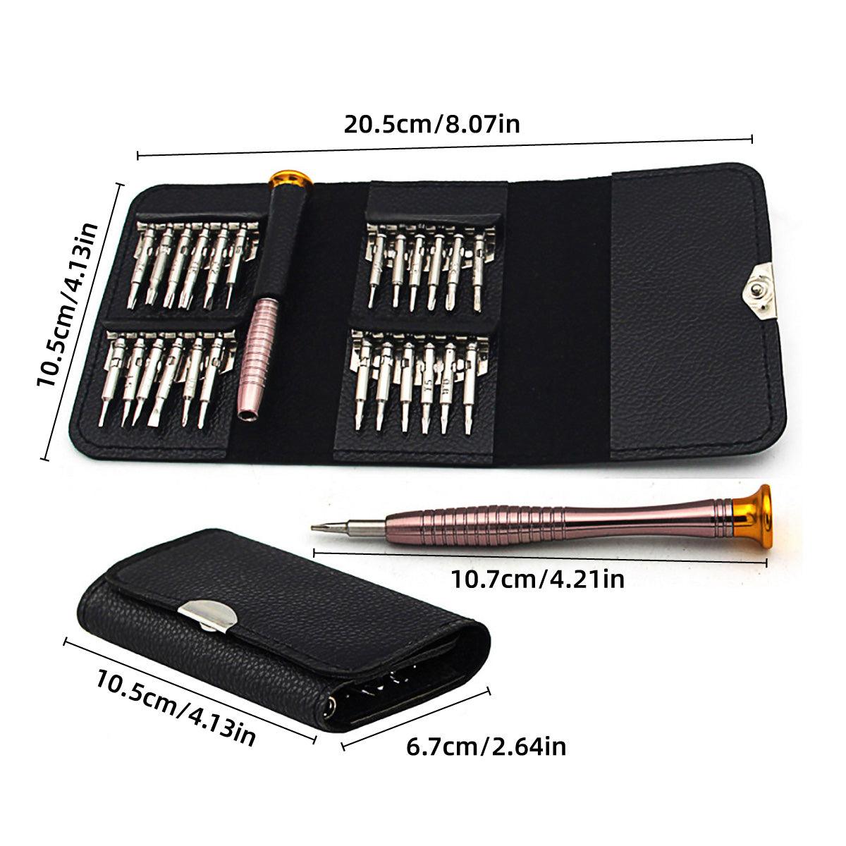 Screwdrivers: 25 in 1 Precision Screwdriver Set Mini Repair Tool Kit for Phone Glasses Watch
