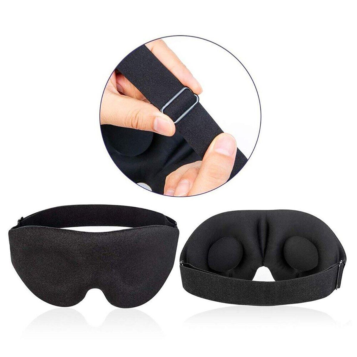 Wellness Accessories: Travel Sleep Eye Mask 3D Memory Foam Soft Padded Shade Cover Sleeping Blindfold