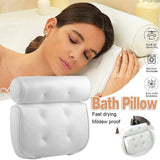 Bath Additives: Home 3D Mesh Bath Pillow Back Neck Support Bathtub Spa Hot Tub Suction Cups New