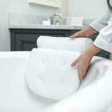 Bath Additives: Home 3D Mesh Bath Pillow Back Neck Support Bathtub Spa Hot Tub Suction Cups New