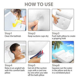 Bath Additives: Home 3D Mesh Bath Pillow Back Neck Support Bathtub Spa Hot Tub Suction Cups New