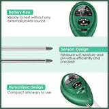 3 In 1 Soil Ph Tester Water Moisture Test Meter Kit For Garden Plant Testing Au