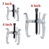 3PCS Bearing Gear Hub Puller Remover Tool Drop Forged Reversible Jaws Separator