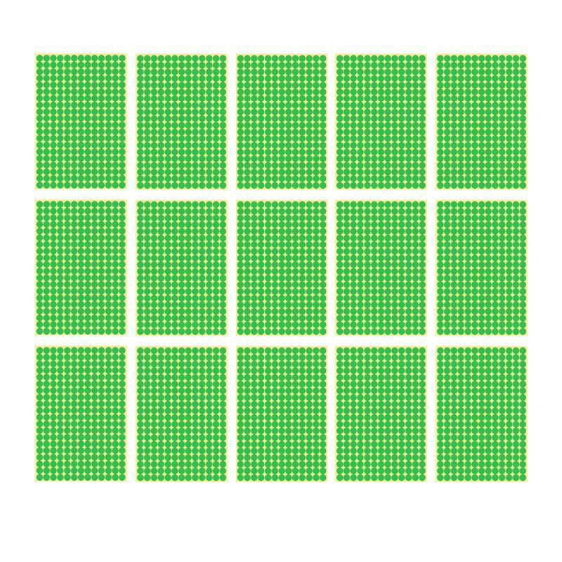 Labels: 8/13/25/50mm Sticker Dots Adhesive Round Labels Circular Scrapbooking Light Green - 50mm 8 Dots - 5 Sheets