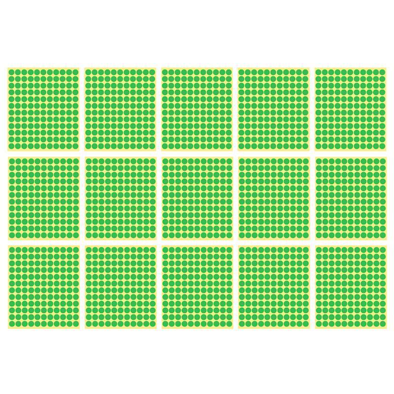 Labels: 8/13/25/50mm Sticker Dots Adhesive Round Labels Circular Scrapbooking Light Green - 50mm 8 Dots - 5 Sheets