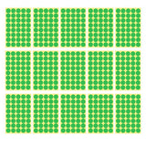 8/13/25/50mm Sticker Dots Adhesive Round Labels Circular Scrapbooking Light Green - 50mm 8 Dots - 5 Sheets