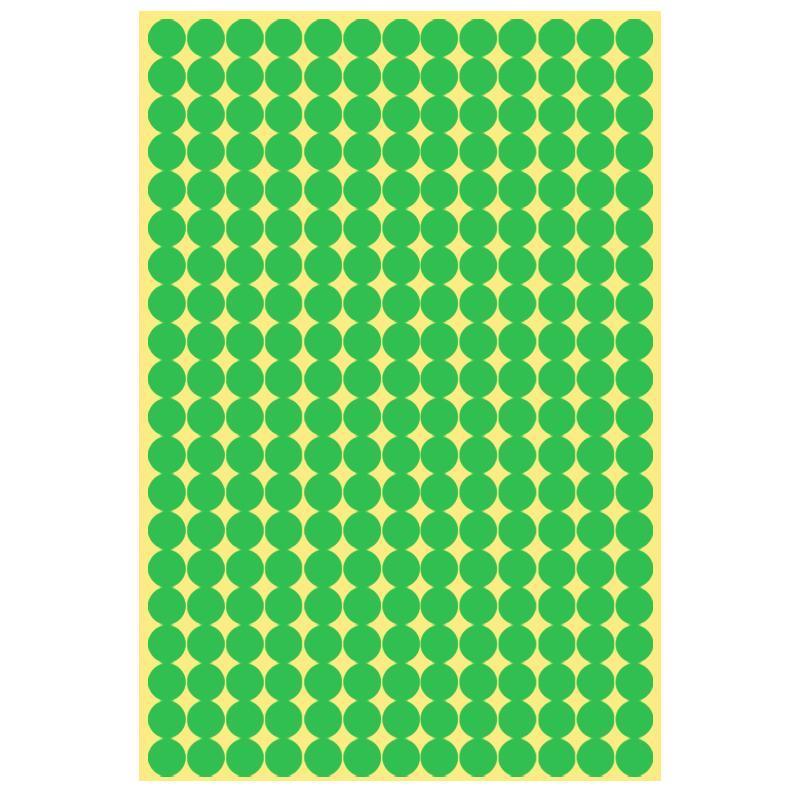 Labels: 8/13/25/50mm Sticker Dots Adhesive Round Labels Circular Scrapbooking Light Green - 8mm 260 Dots - 5 Sheets