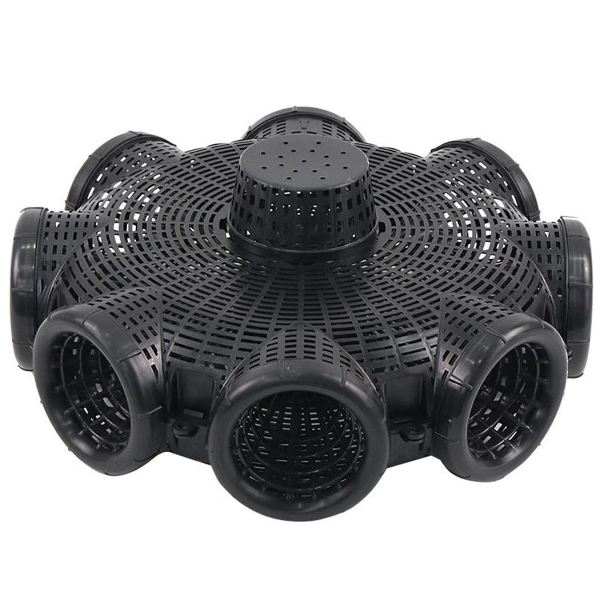 Fishing Tackle: Eight Hole Eel Cage Ground Fish Trap Lobster Fishing Net Foldable Crab Catcher