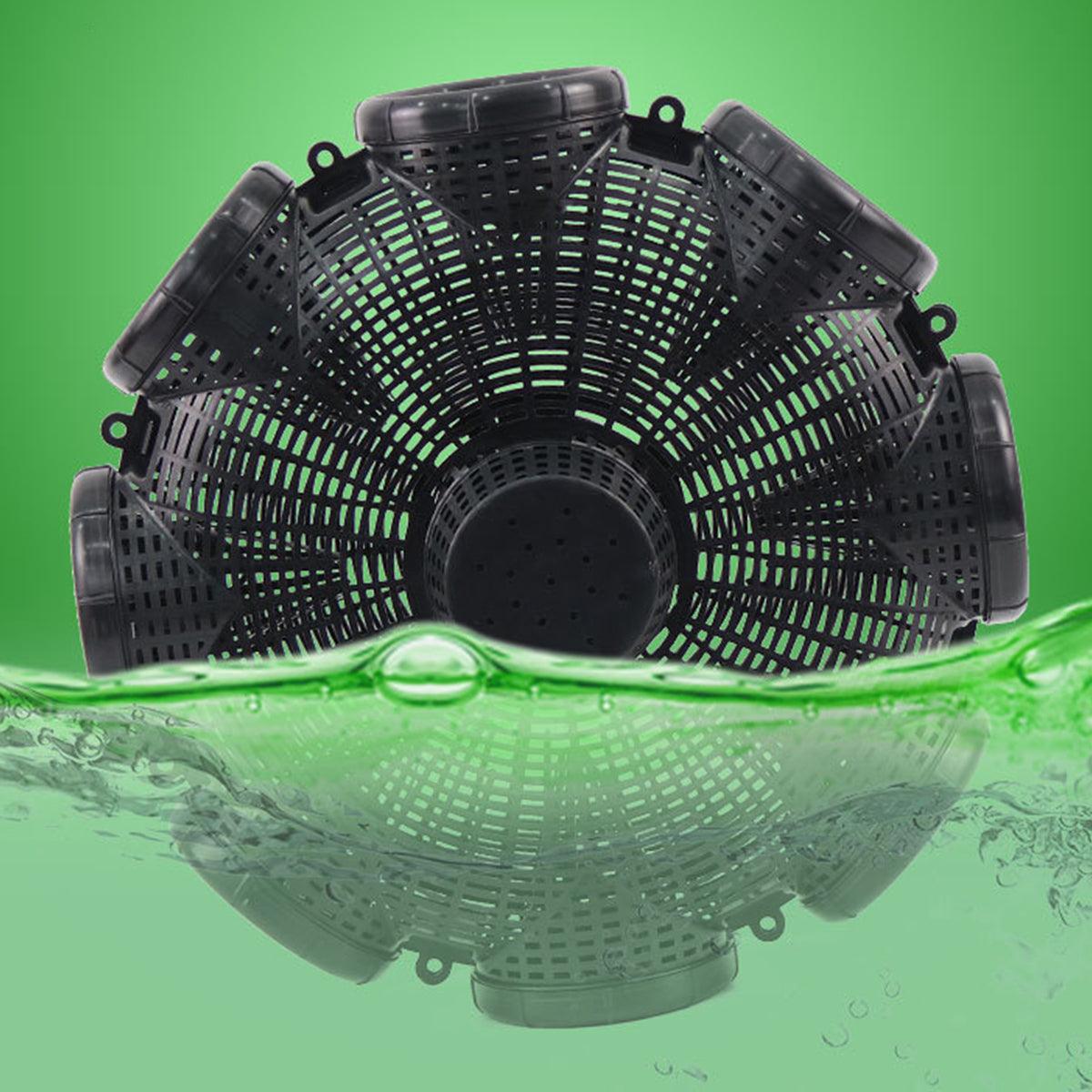 Fishing Tackle: Eight Hole Eel Cage Ground Fish Trap Lobster Fishing Net Foldable Crab Catcher