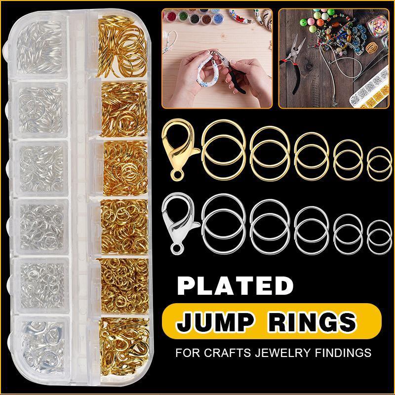Hand Tools: 800x Jump Rings Split Lobster Clasps Hooks For DIY Jewelry Making Necklace