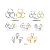 800x Jump Rings Split Lobster Clasps Hooks For DIY Jewelry Making Necklace