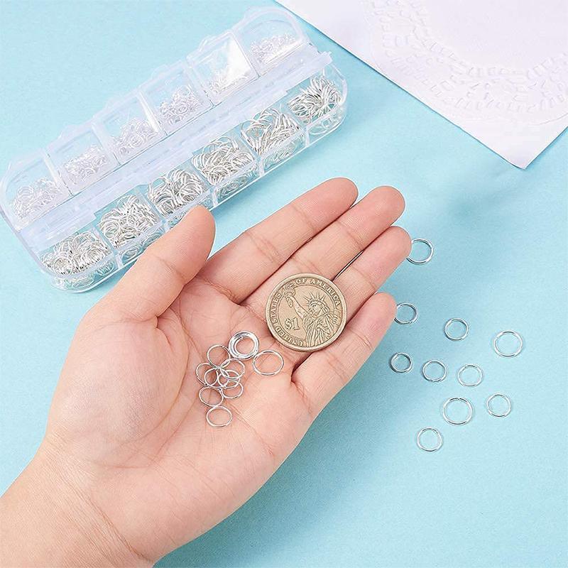 Hand Tools: 800x Jump Rings Split Lobster Clasps Hooks For DIY Jewelry Making Necklace