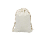 10X Canvas Cotton Drawstring Bags Linen Calico Tote Gift Storage Pouches - 8x10cm