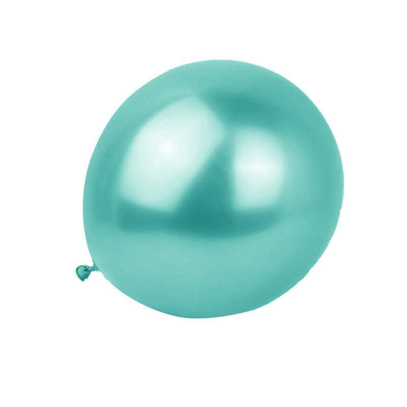 Balloons: Metallic Latex Balloons 12 Inch Chrome Party Balloons for Birthday Wedding Decoration - Light Green 10PCS