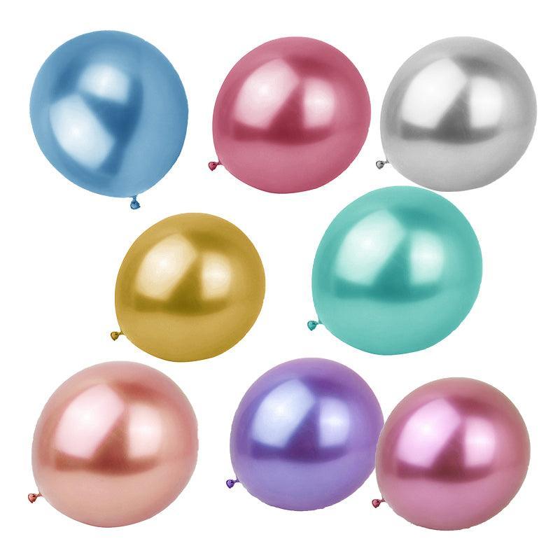 Balloons: Metallic Latex Balloons 12 Inch Chrome Party Balloons for Birthday Wedding Decoration - Purple 10PCS