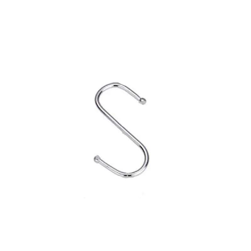 Drying Racks & Hangers: 8cm Stainless Steel S Shape Hooks Kitchen Hanger Rack Clothes Hanging Plant Holders - 20PCS