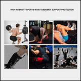 Weightlifting Gloves & Hand Supports: Fitness Weight Lifting Belt Barbell Dumbell Training Back Support Men Women XL - Yellow-XL