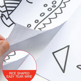 3M DIY Colouring Paper Roll with 12 Colour Pencils Cartoon Doodle Set - Dinosaur Land(With 12PCS Colored Pencils