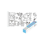 3M DIY Colouring Paper Roll with 12 Colour Pencils Cartoon Doodle Set - Dinosaur Land(With 12PCS Colored Pencils