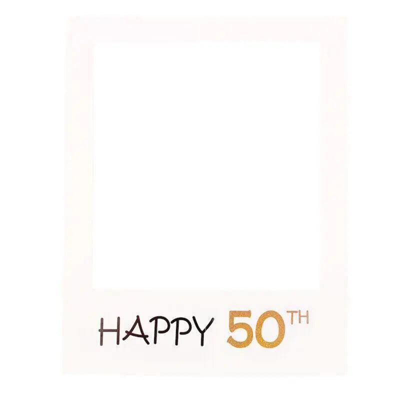 Activity Games: 1Th 18Th-60Th Photo Booth Props Picture Frame Wedding Birthday Party Decoration - Happy 18TH