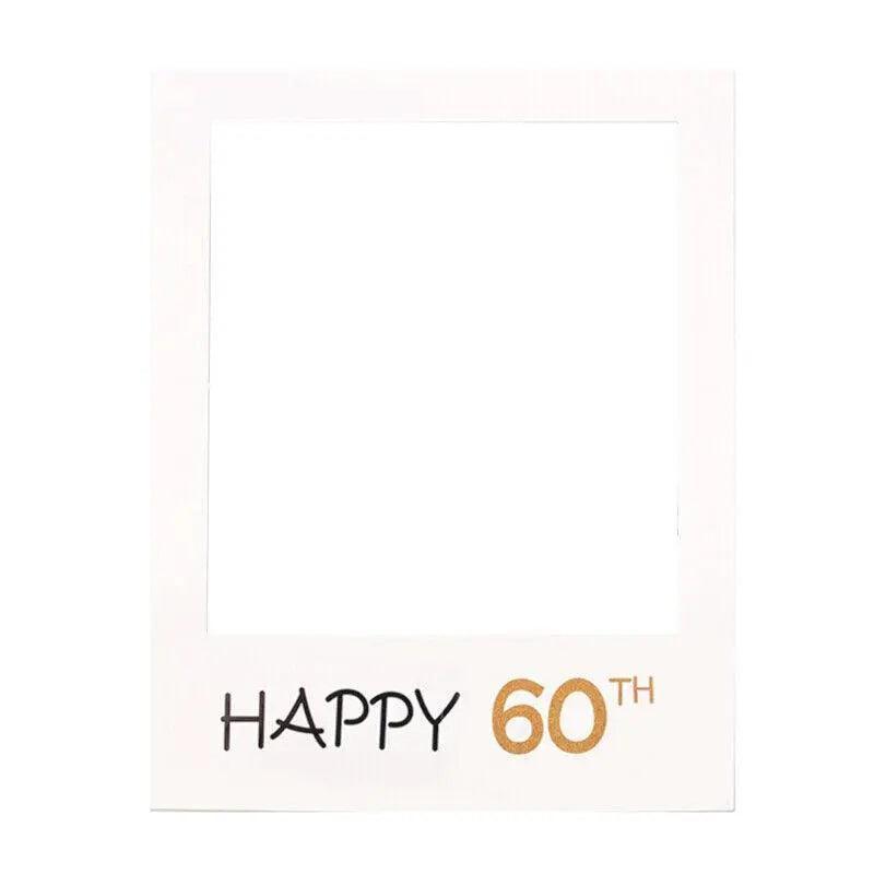 Activity Games: 1Th 18Th-60Th Photo Booth Props Picture Frame Wedding Birthday Party Decoration - Happy 18TH