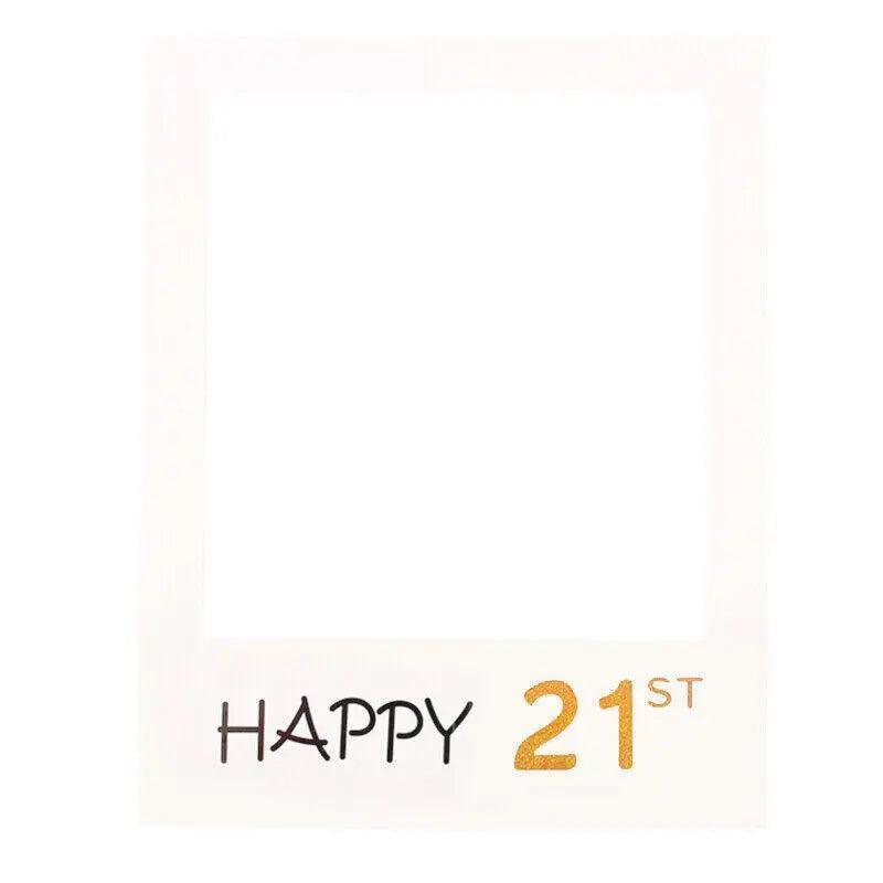 Activity Games: 1Th 18Th-60Th Photo Booth Props Picture Frame Wedding Birthday Party Decoration - Happy 40TH