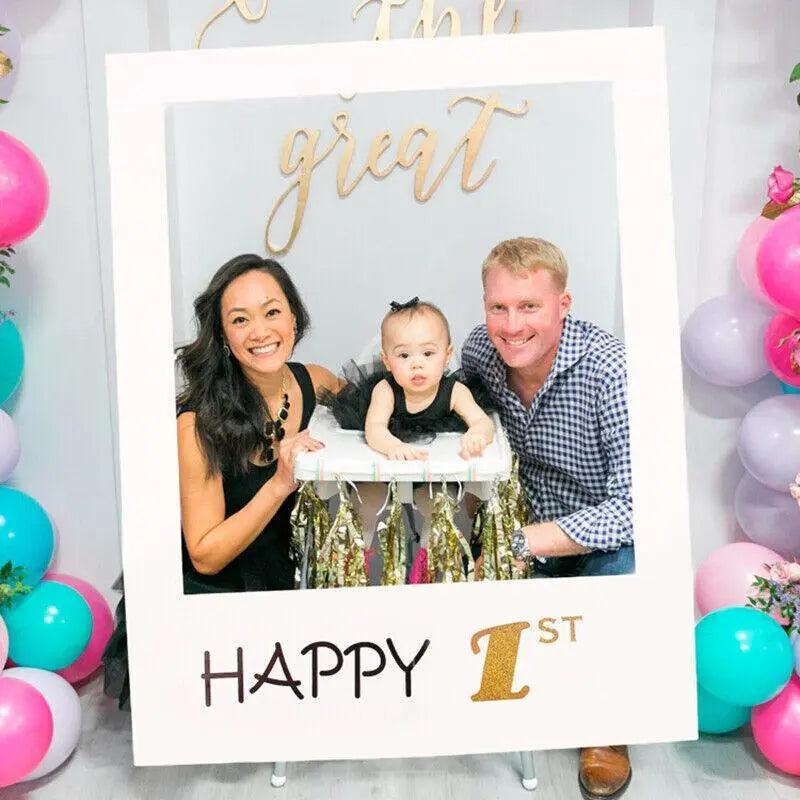 Activity Games: 1Th 18Th-60Th Photo Booth Props Picture Frame Wedding Birthday Party Decoration - Happy 50TH